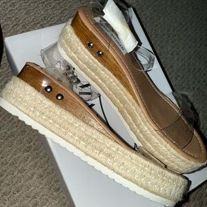 Steve Madden Tan Platform Espadrille Sandals